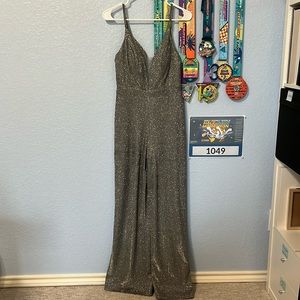 Silver sparkly jumpsuit